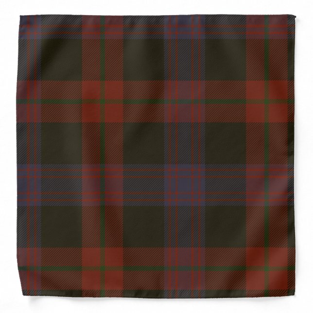 Brown Clan Tartan Bandana (Front)