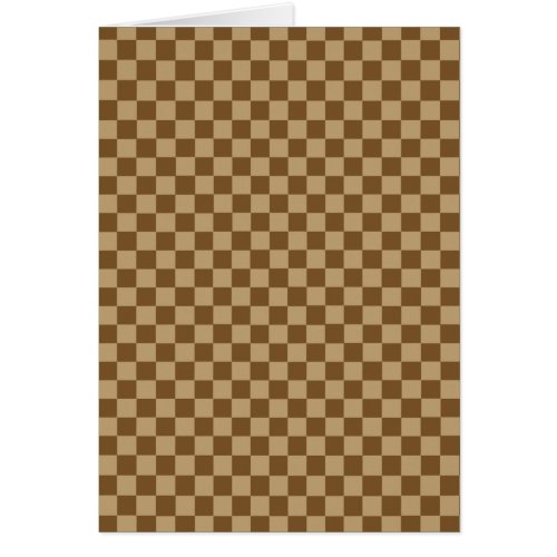 Brown Classic Checkerboard by Shirley Taylor