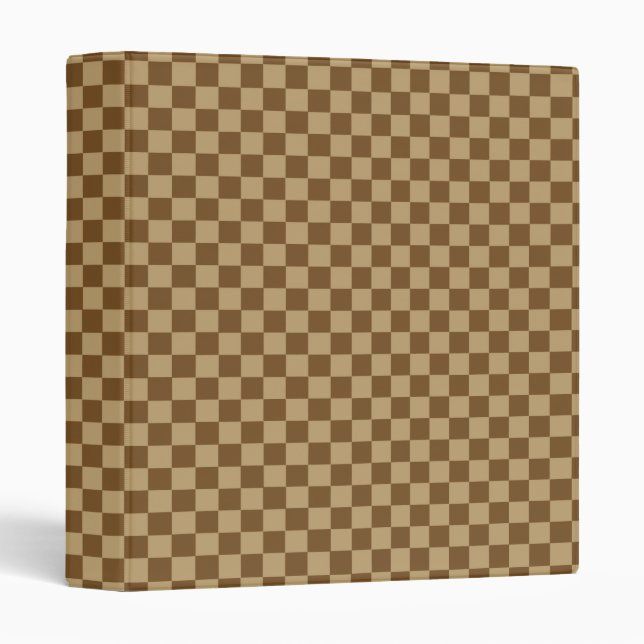 Brown Classic Checkerboard by Shirley Taylor Binder (Front/Spine)