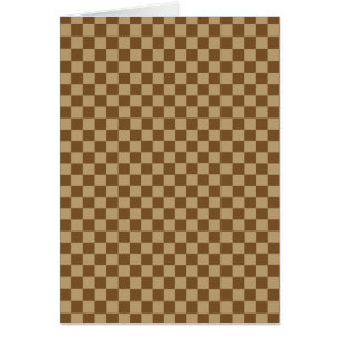 Brown Classic Checkerboard by Shirley Taylor Cards