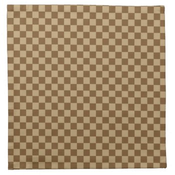 Brown Classic Checkerboard By Shirley Taylor Cloth Napkin by ShirleyTaylor at Zazzle
