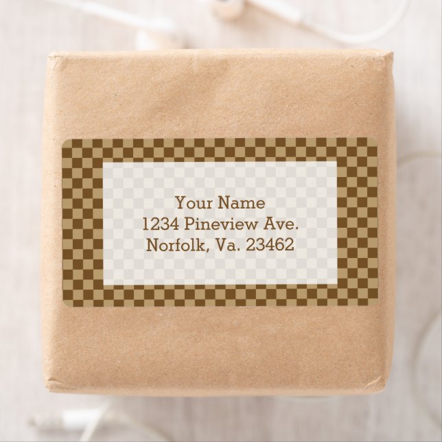 Brown Classic Checkerboard by Shirley Taylor Label (Insitu)