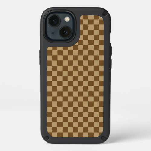 Brown Classic Checkerboard by Shirley Taylor  Speck iPhone 13 Case