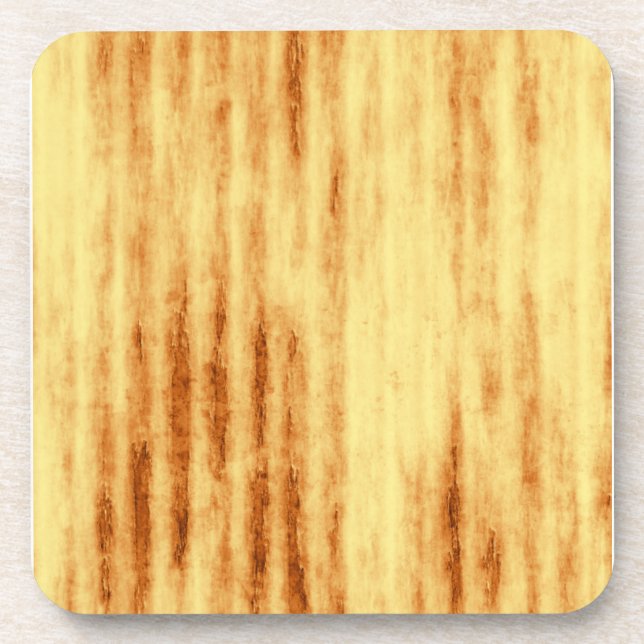 Brown Claw Marks on Yellow Coaster (Front)