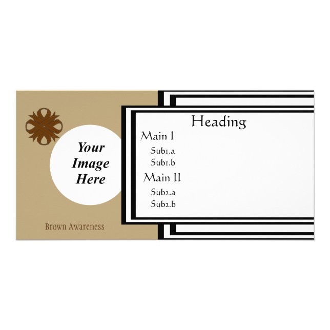 Brown Clover Ribbon Template by Kenneth Yoncich (Front)