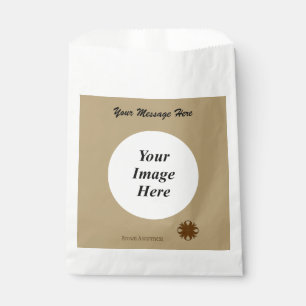 Brown Clover Ribbon Template by Kenneth Yoncich Favor Bag