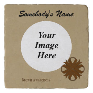 Brown Clover Ribbon Template by Kenneth Yoncich Trivet