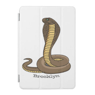 Brown cobra snake illustration iPad mini cover