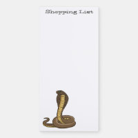 Brown cobra snake illustration