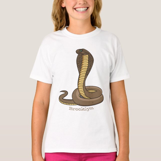 Brown cobra snake illustration  T-Shirt (Front)