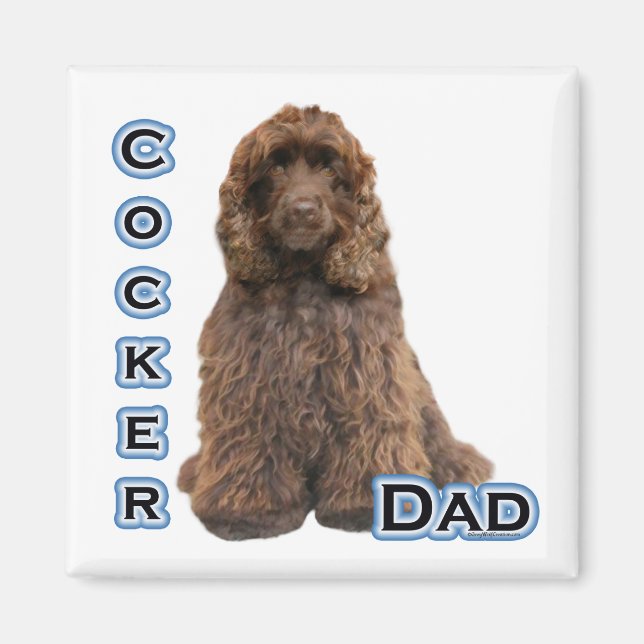 Brown Cocker Spaniel Dad 4 - Magnet (Front)