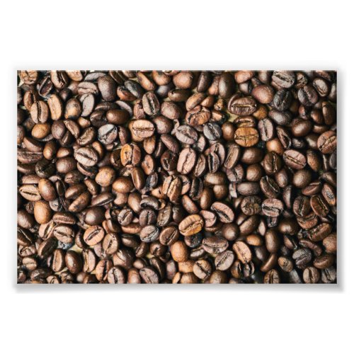 Brown Coffee Bean Background Photo Print