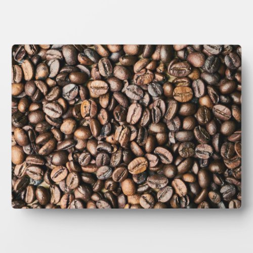 Brown Coffee Bean Background Plaque