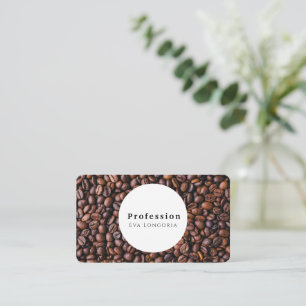 Brown Coffee Beans Business Card