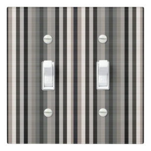 Brown Coffee Chocolate Stripes Light Switch Cover