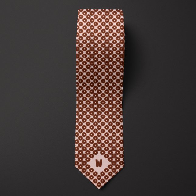 Brown Cog Casual Neck Tie (Creator Uploaded)