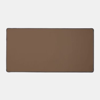 Brown Color Simple Monochrome Plain Brown Desk Mat by Kullaz at Zazzle