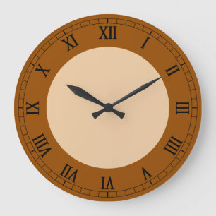 Brown Color Stylish Large Clock