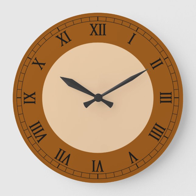 Brown Color Stylish Large Clock (Front)