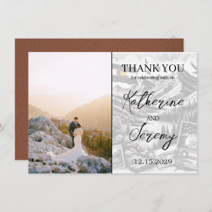 Brown Colorado Passport Thank You Card