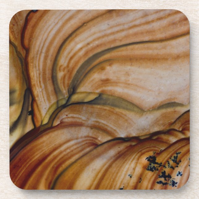 Brown colored Deschutes Jasper Coaster (Front)