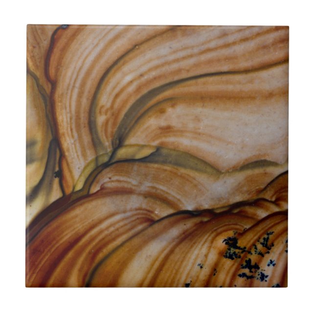 Brown colored Deschutes Jasper Tile (Front)