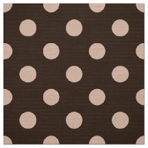 brown colored polka dots pattern fabric