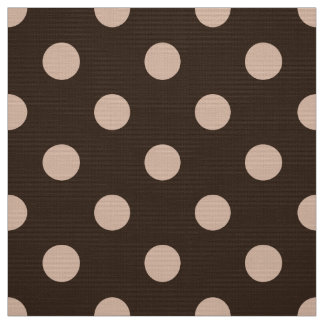 brown colored polka dots pattern fabric