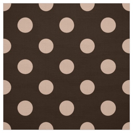 brown colored polka dots pattern fabric