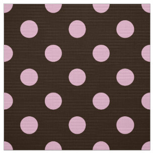 brown colored polka dots pattern fabric