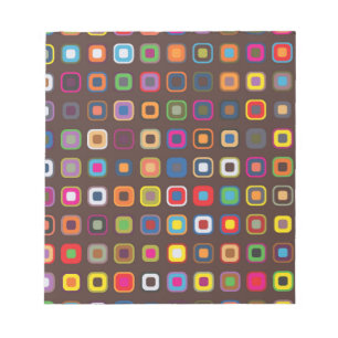 Brown Colored Square Pattern Notepad