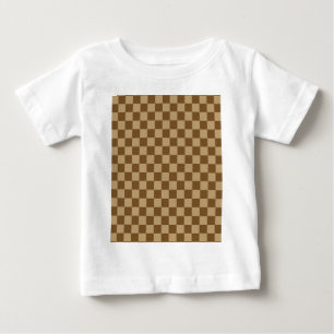 Brown Combination Classic Checkerboard by STaylor Baby T-Shirt