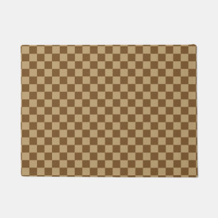 Brown Combination Classic Checkerboard by STaylor Doormat