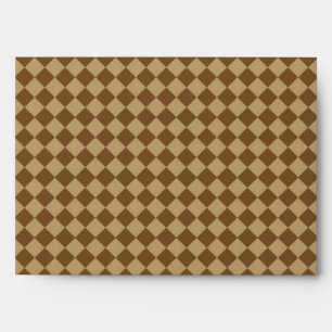 Brown Combination Diamond Pattern by STaylor Envelope