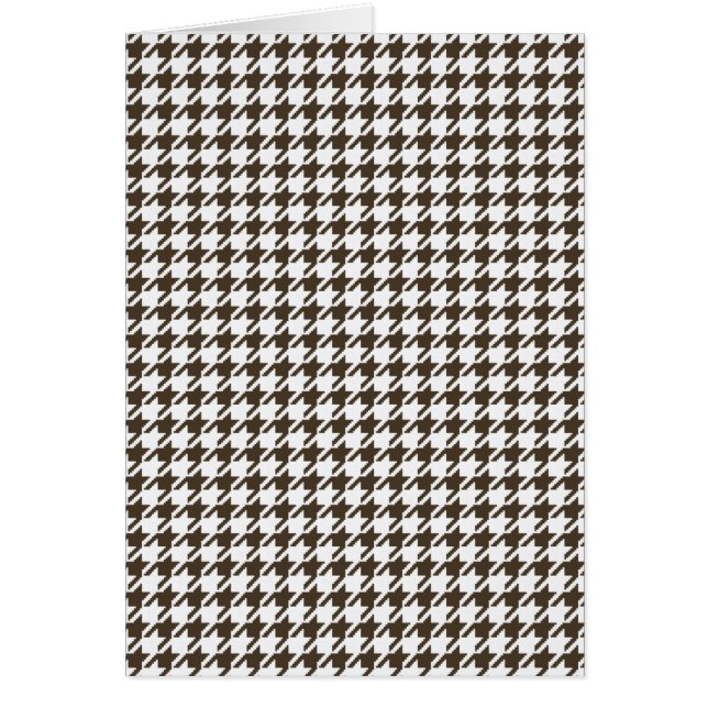 Brown Combination Houndstooth by Shirley Taylor Cards (Front)