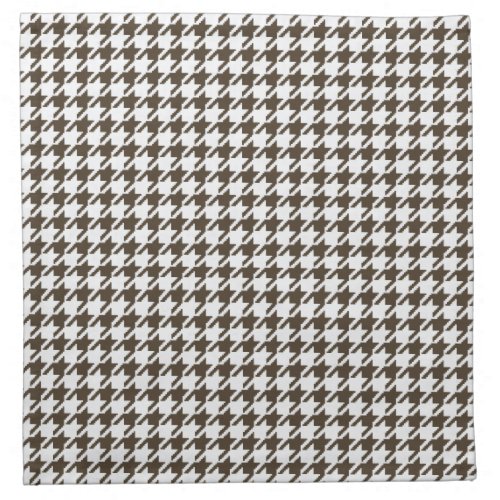 Brown Combination Houndstooth by Shirley Taylor Cloth Napkin