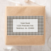 Houndstooth Waterproof Name Labels For Kids