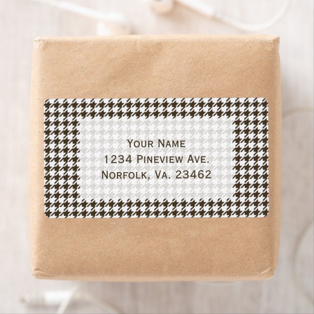 Brown Combination Houndstooth by Shirley Taylor Label (Insitu)