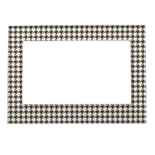 Brown Combination Houndstooth by Shirley Taylor Magnetic Frame