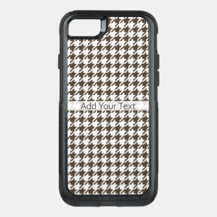 Brown Combination Houndstooth by Shirley Taylor OtterBox Commuter iPhone SE/8/7 Case