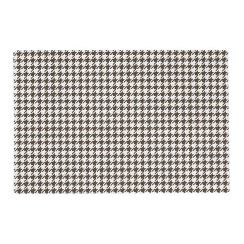 Brown Combination Houndstooth by Shirley Taylor Placemat