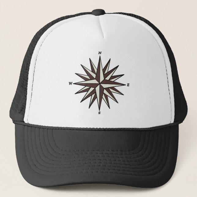 Brown Compass Rose Hat (Front)
