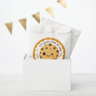 Brown cookies & sweet business  favor bag