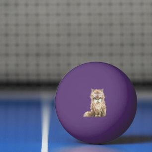 Brown Cool Cat Glasses   Ping Pong Ball