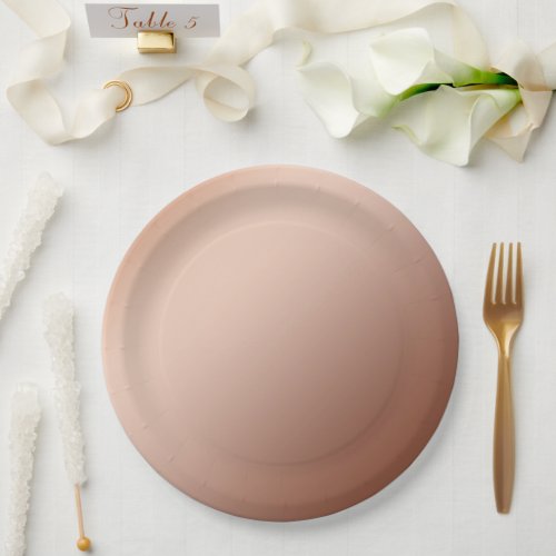 Brown Copper Infusion Gradient Wedding Plates