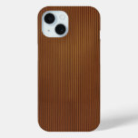 Brown Corduroy Realistic Photo Pattern iPhone 15 Case