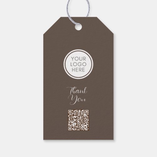 Brown Corporate Gift Tag