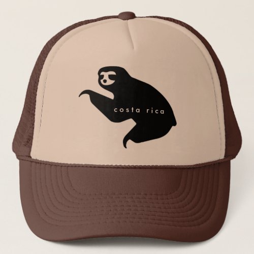 Brown Costa Rica Sloth Souvenir Hat