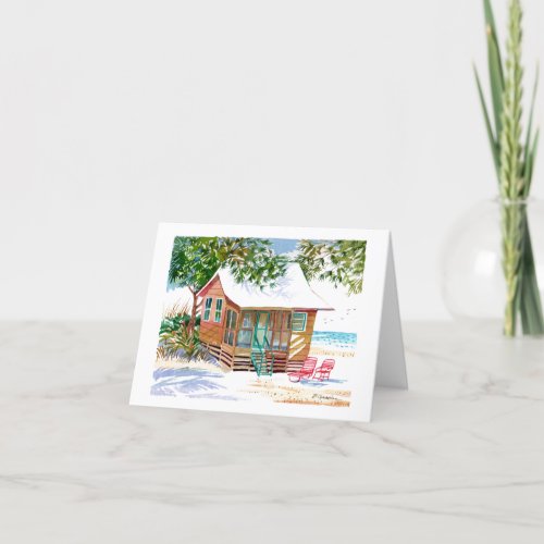 Brown Cottage Ft Myers Beach  Thank You Card