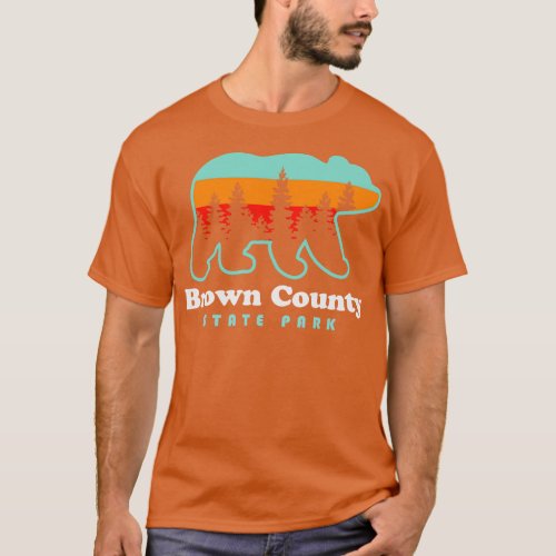 Brown County State Park Camping Bear Nashville Ind T_Shirt
